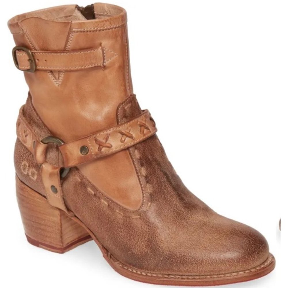 NWT Bed Stu Octane 2 Western Boot Tan Leather